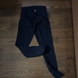 Lulu Navy High-Waisted Leggings